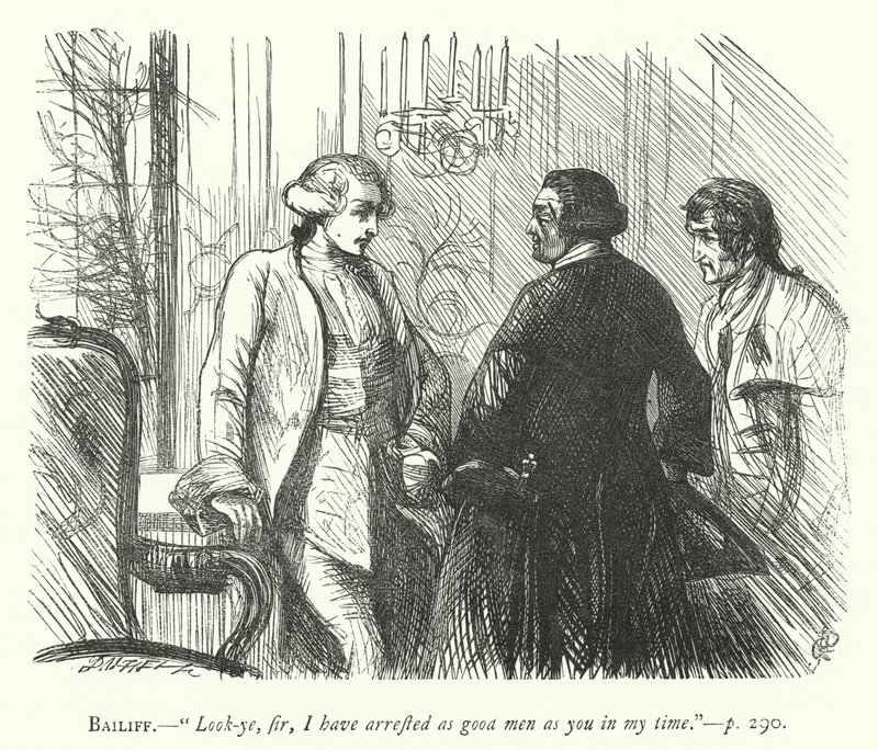 Illustration för den godmodiga mannen (gravyr) av George John Pinwell