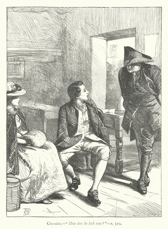 Illustration för den godmodiga mannen (gravyr) av George John Pinwell