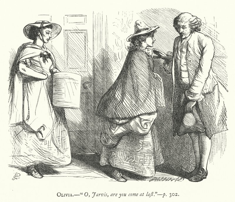 Illustration för den godmodiga mannen (gravyr) av George John Pinwell