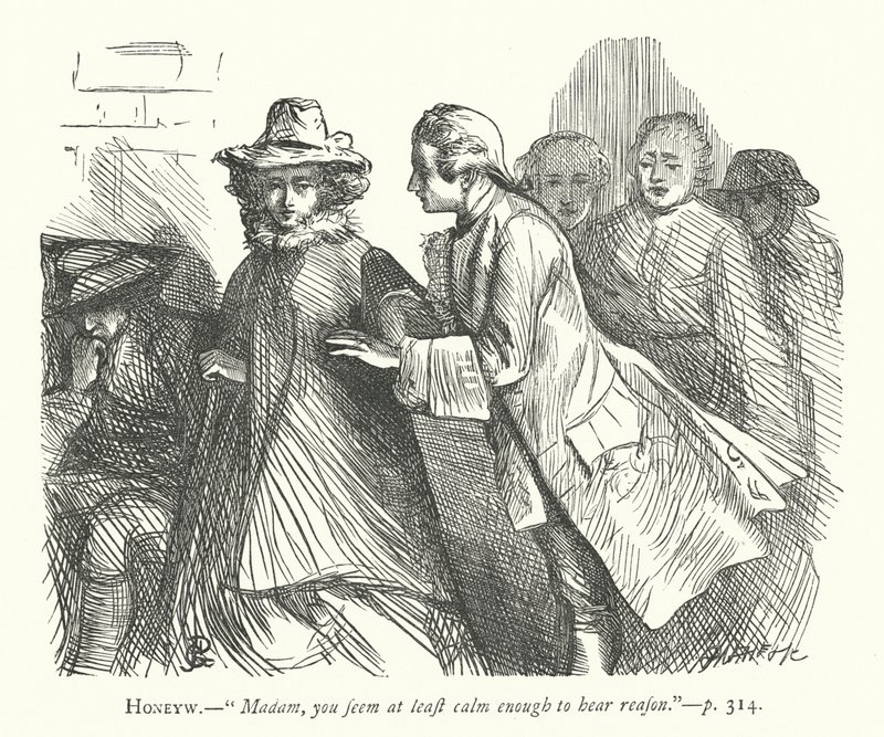 Illustration för den godmodiga mannen (gravyr) av George John Pinwell