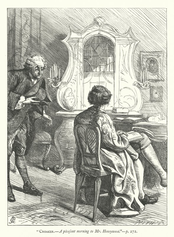 Illustration för den godmodiga mannen (gravyr) av George John Pinwell