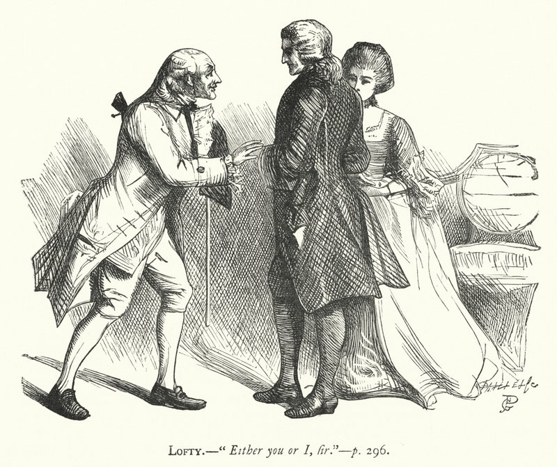 Illustration för den godmodiga mannen (gravyr) av George John Pinwell