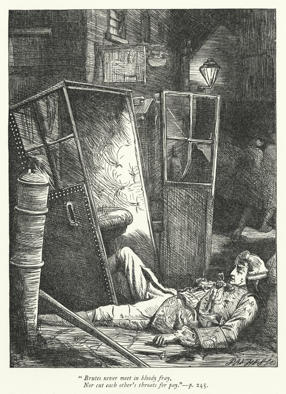 Illustration för The Logicians Refuted (gravyr) av George John Pinwell