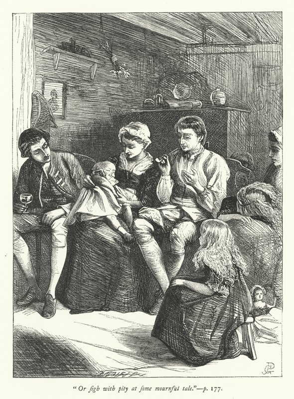Illustration för Resenären av George John Pinwell