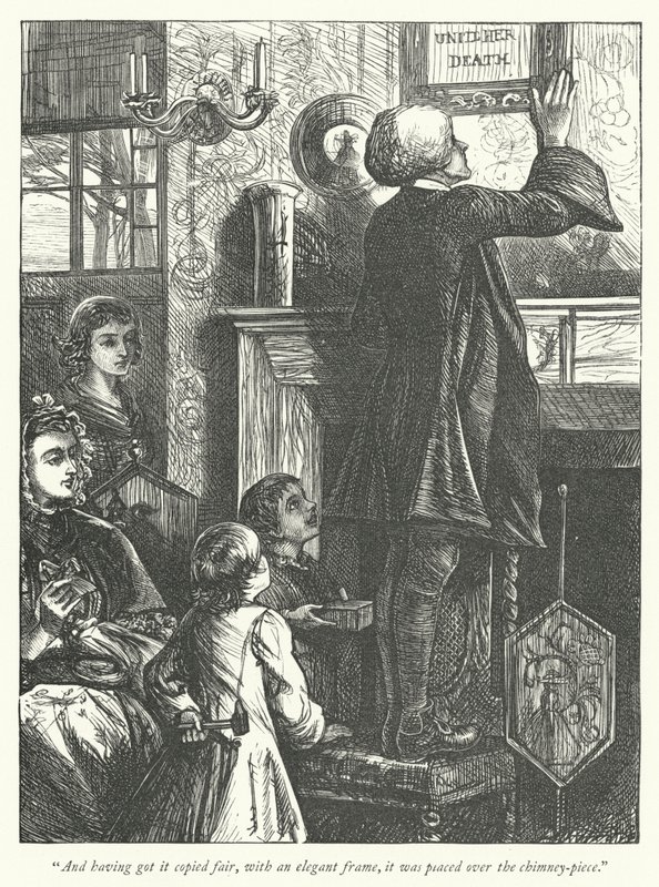 Illustration för The Vicar of Wakefield (gravyr) av George John Pinwell
