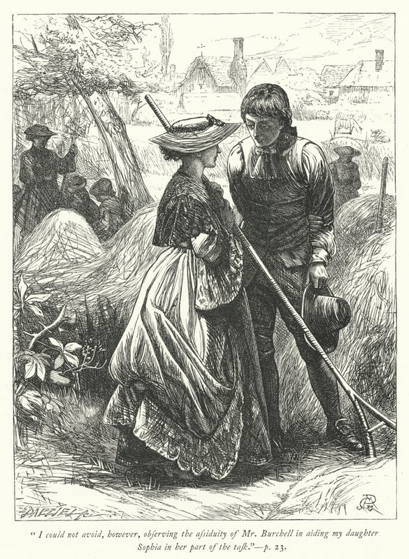 Illustration för The Vicar of Wakefield (gravyr) av George John Pinwell