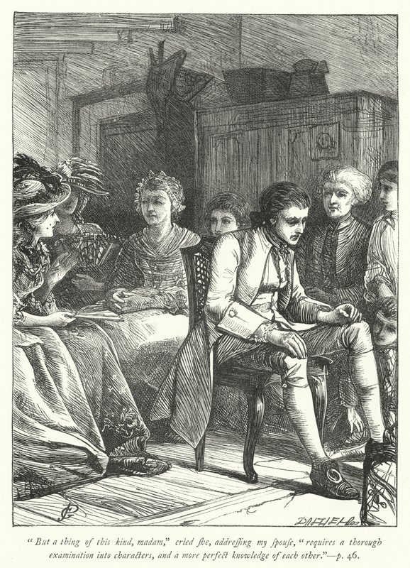 Illustration för The Vicar of Wakefield (gravyr) av George John Pinwell