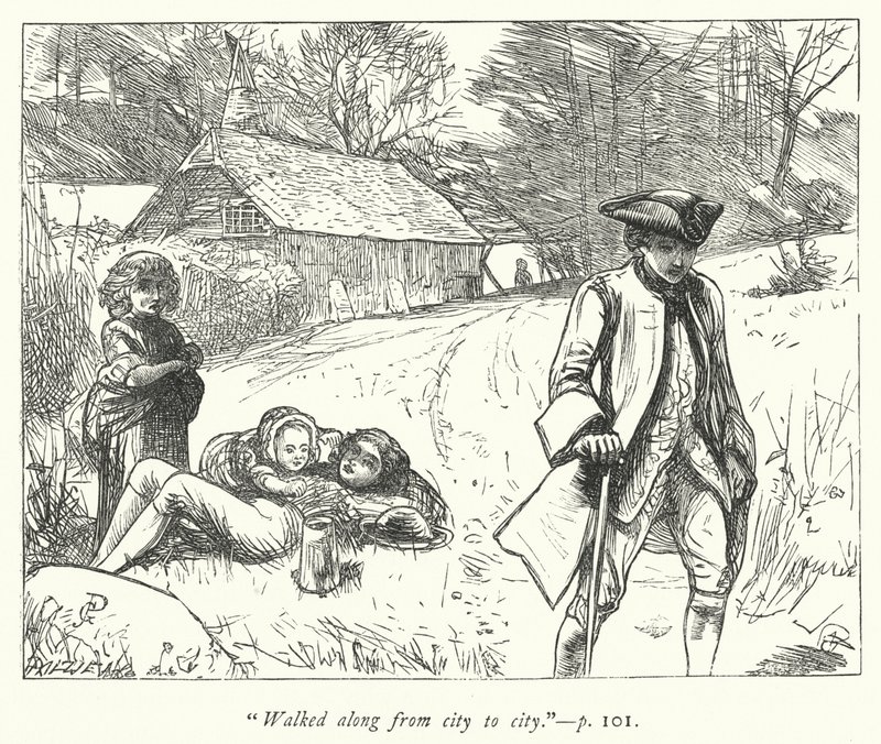 Illustration för The Vicar of Wakefield (gravyr) av George John Pinwell