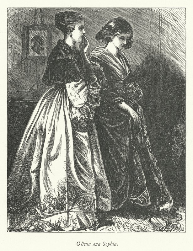 Illustration för The Vicar of Wakefield (gravyr) av George John Pinwell