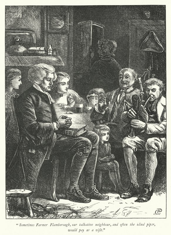 Illustration för The Vicar of Wakefield (gravyr) av George John Pinwell