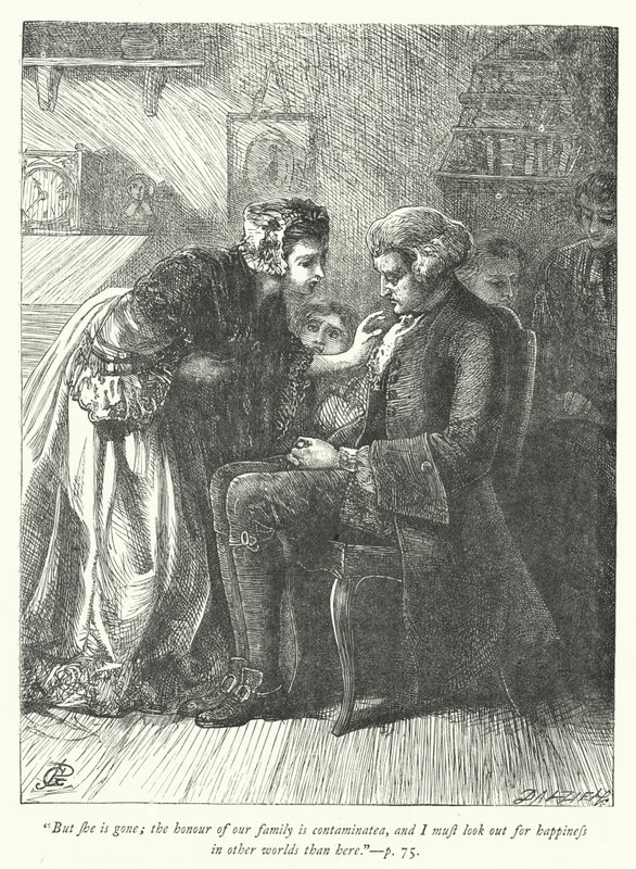 Illustration för The Vicar of Wakefield (gravyr) av George John Pinwell