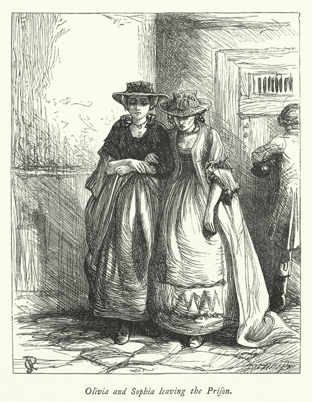 Illustration för The Vicar of Wakefield (gravyr) av George John Pinwell