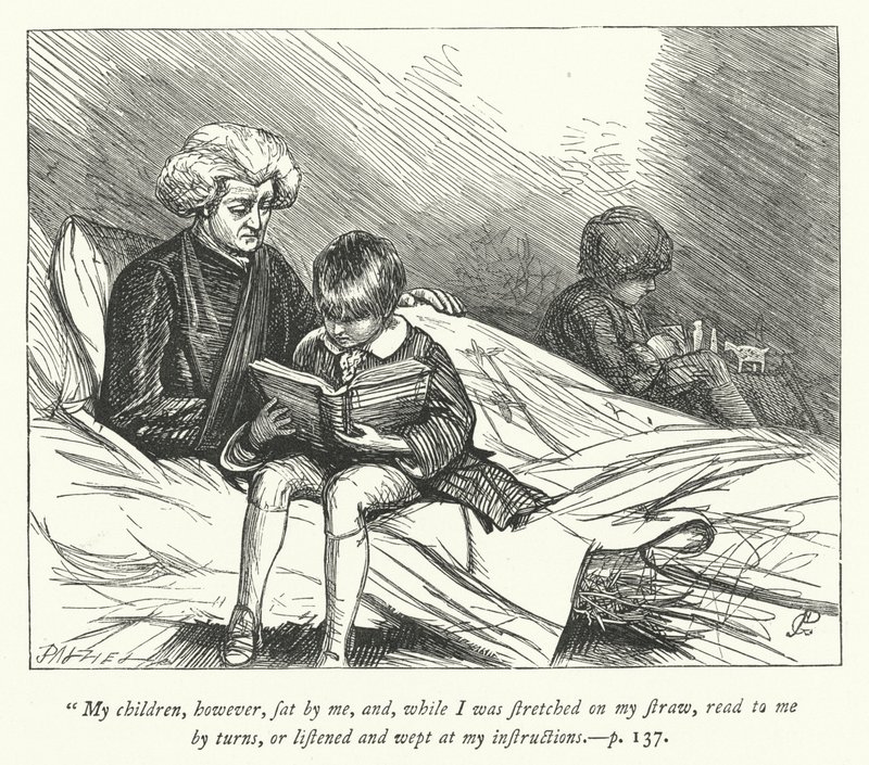 Illustration för The Vicar of Wakefield (gravyr) av George John Pinwell