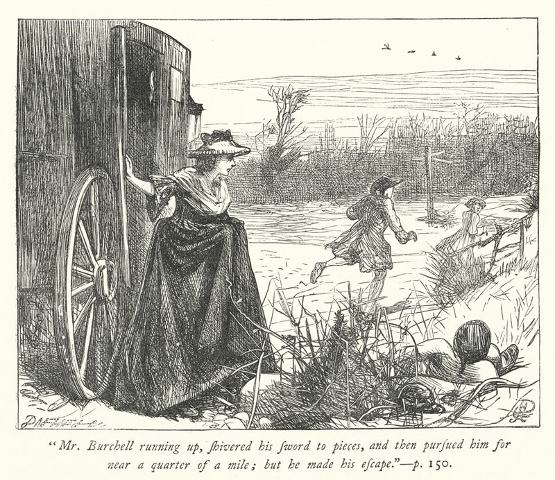 Illustration för The Vicar of Wakefield (gravyr) av George John Pinwell