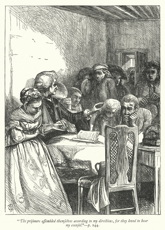 Illustration för The Vicar of Wakefield (gravyr) av George John Pinwell
