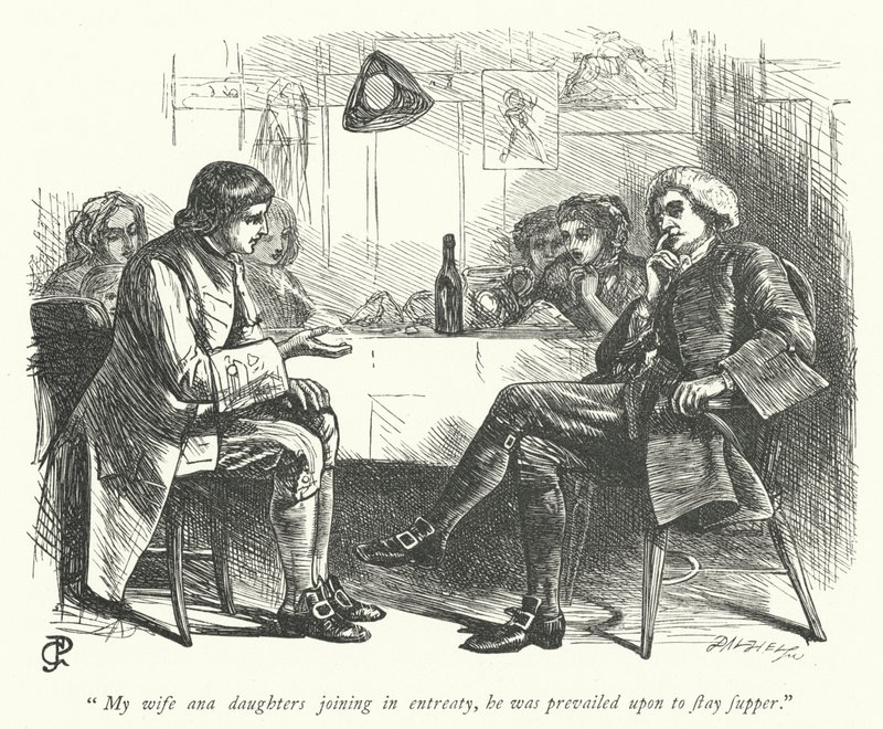 Illustration för The Vicar of Wakefield (gravyr) av George John Pinwell