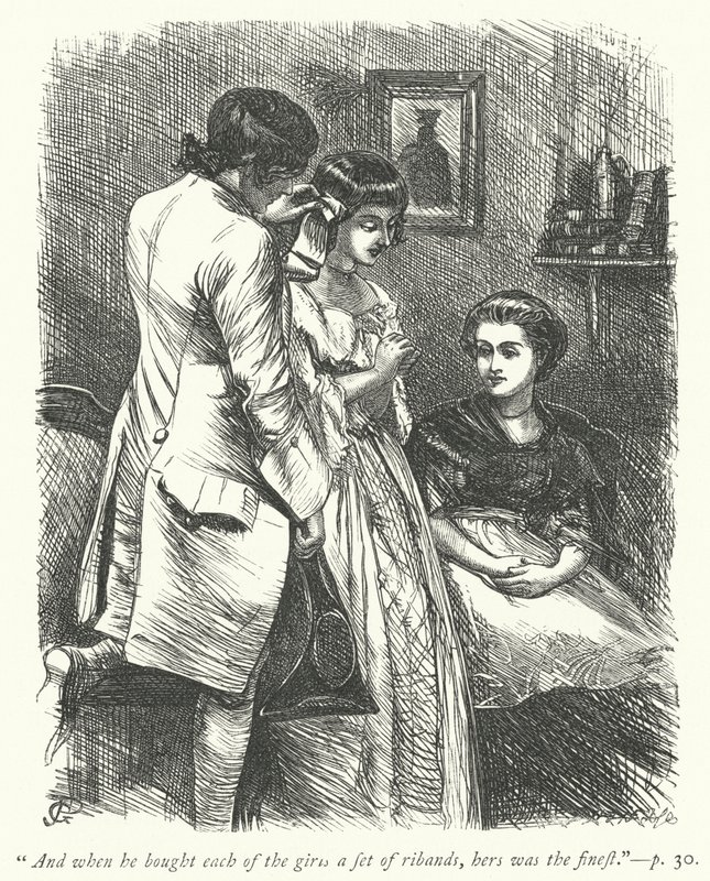 Illustration för The Vicar of Wakefield (gravyr) av George John Pinwell