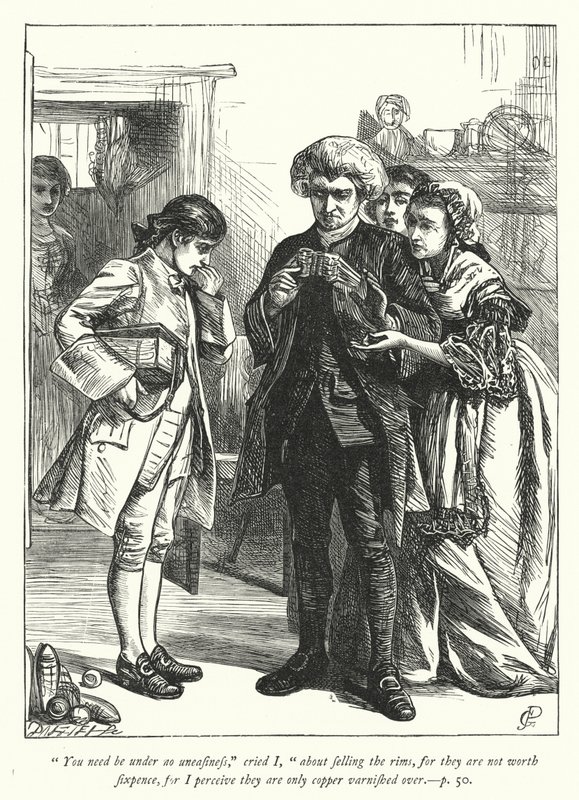 Illustration för The Vicar of Wakefield (gravyr) av George John Pinwell