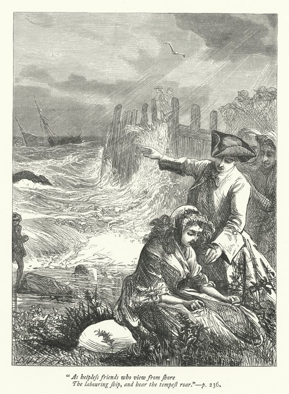Illustration för Threnodia Augustalis (gravyr) av George John Pinwell