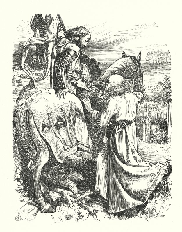 Pilgrimens avgång (gravyr) av George John Pinwell