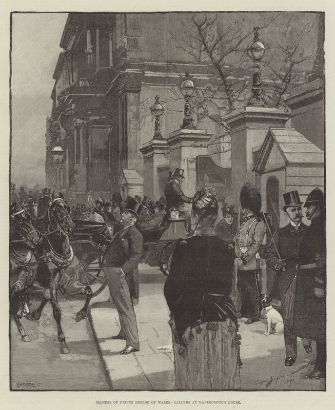 Sjukdom hos prins George av Wales, ringare på Marlborough House av George L. Seymour