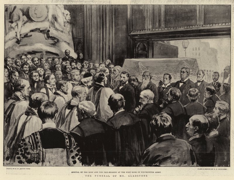 Mr Gladstones begravning av George Percy Jacomb Hood