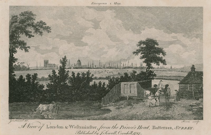 Utsikt över London och Westminster av George Samuel Elgood
