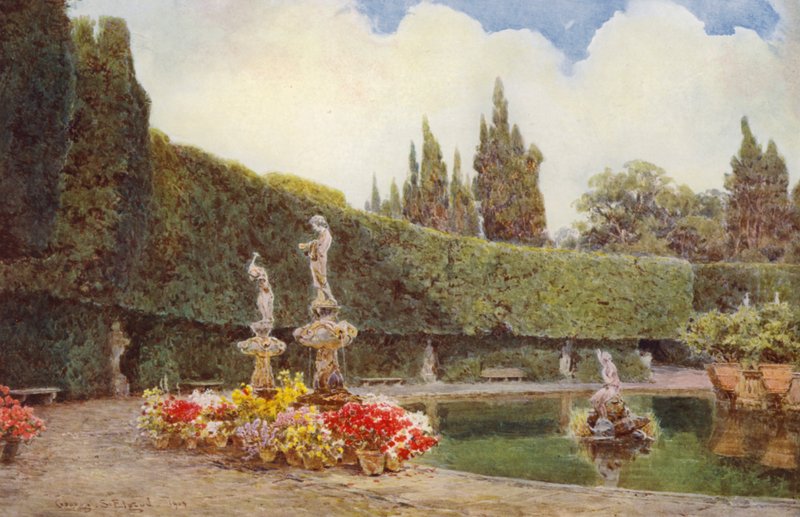 Italienska trädgårdar: Vasca dell
