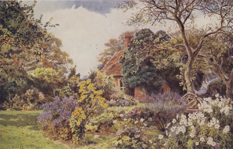 Stone Hall, Easton, vänskapsträdgården av George Samuel Elgood