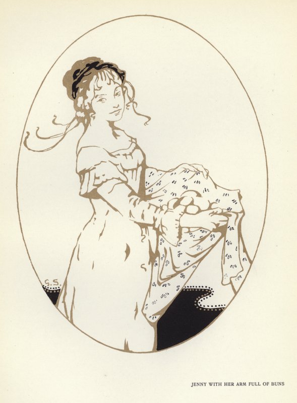 Illustration för The Happy Hypocrite av Max Beerbohm (färg litho) av George Sheringham