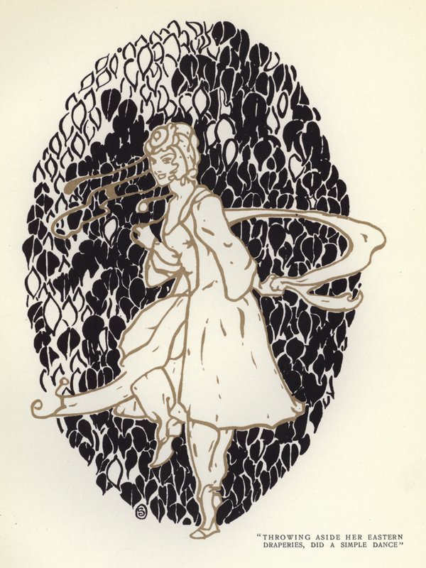 Illustration för The Happy Hypocrite av Max Beerbohm (färg litho) av George Sheringham