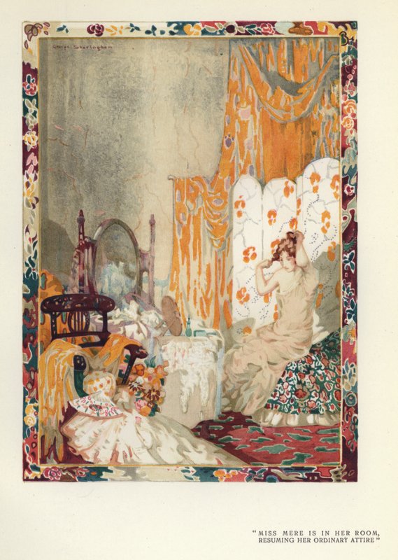 Illustration för The Happy Hypocrite av Max Beerbohm (färg litho) av George Sheringham