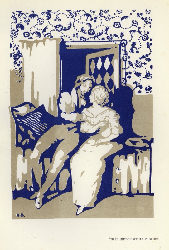 Illustration för The Happy Hypocrite av Max Beerbohm (färg litho) av George Sheringham