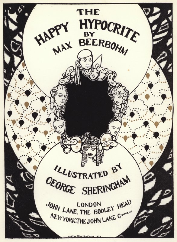 Illustration för The Happy Hypocrite av Max Beerbohm (färg litho) av George Sheringham