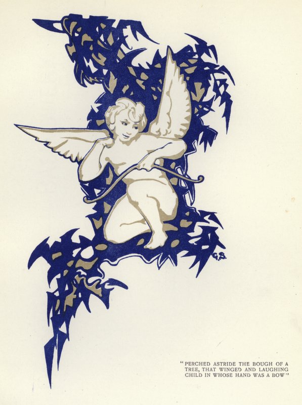 Illustration för The Happy Hypocrite av Max Beerbohm (färg litho) av George Sheringham
