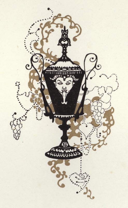 Illustration för The Happy Hypocrite av Max Beerbohm (färg litho) av George Sheringham