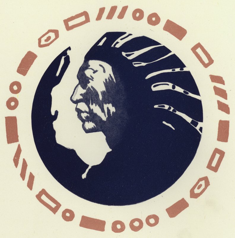Den dåliga indianen (färg litho) av George Sheringham