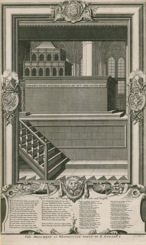 Monumentet av kung Edward I av George Vertue