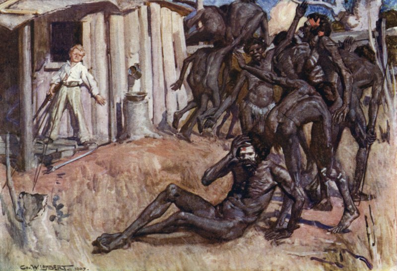 Illustration för Romance of Empire, Australien av George Washington Lambert