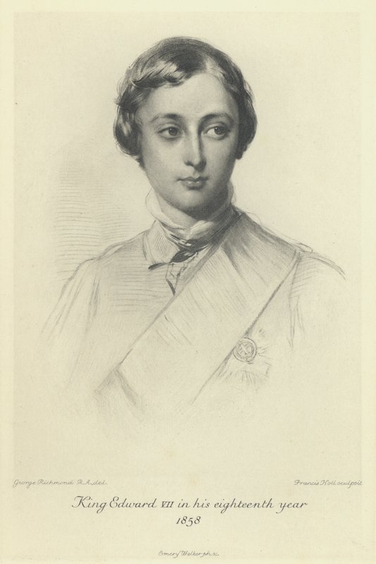 Prinsen av Wales, den blivande kungen Edward VII, i sitt artonde år, 1858 av George after Richmond