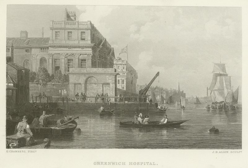 Greenwich sjukhus av George the Elder Chambers