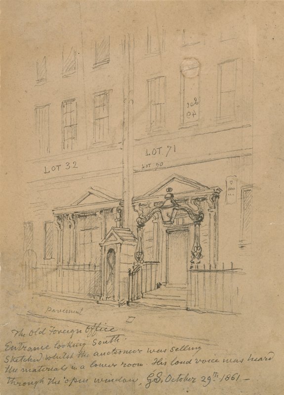 Gamla utrikeskontoret, Downing Street av George the Elder Scharf