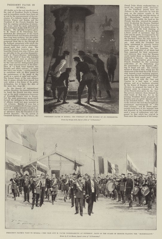 President Faure i Ryssland av Georges Bertin Scott