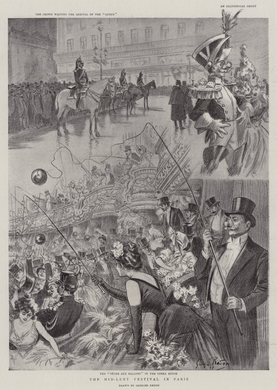 Mid-Lent Festival i Paris av Georges Redon