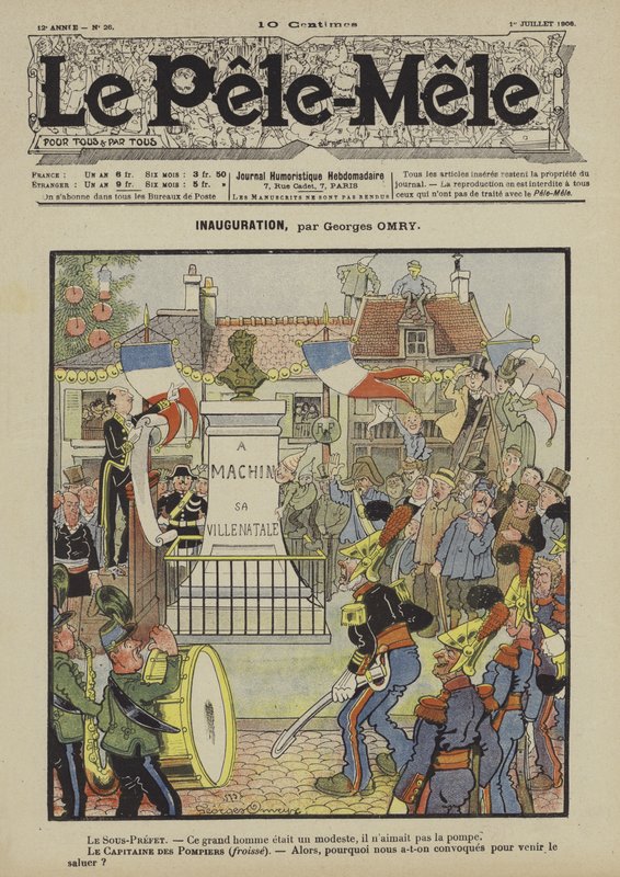 Invigning. Illustration för Le Pele-Mele av Georges Antonin Henri Mory