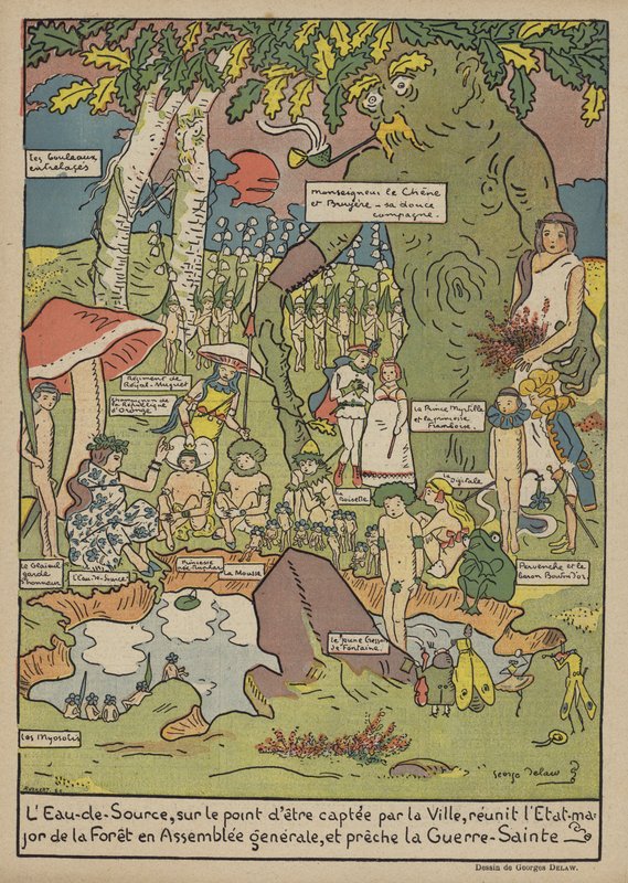 Illustration för Le Rire av Georges Delaw