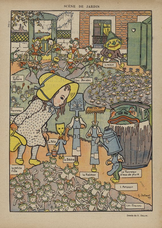 Illustration för Le Rire av Georges Delaw