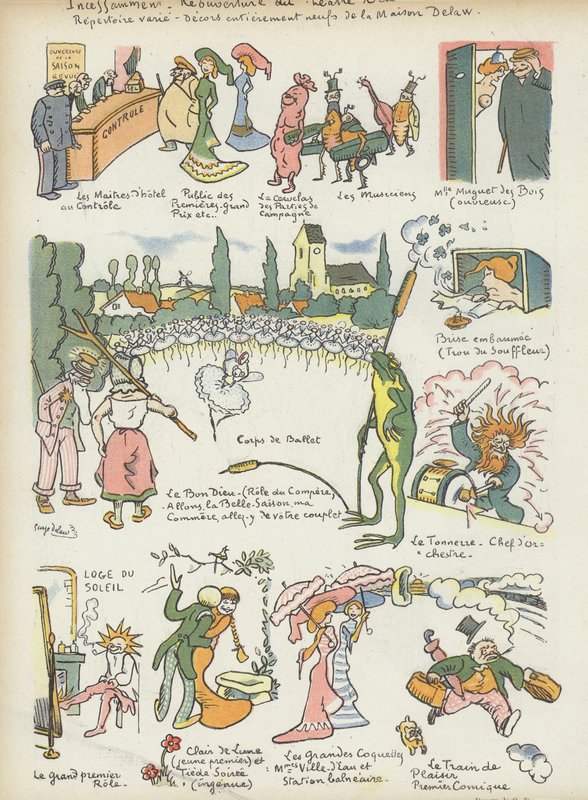 Illustration för Le Rire av Georges Delaw