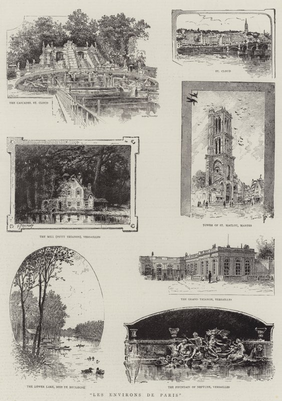 Paris omgivningar av Georges Fraipont