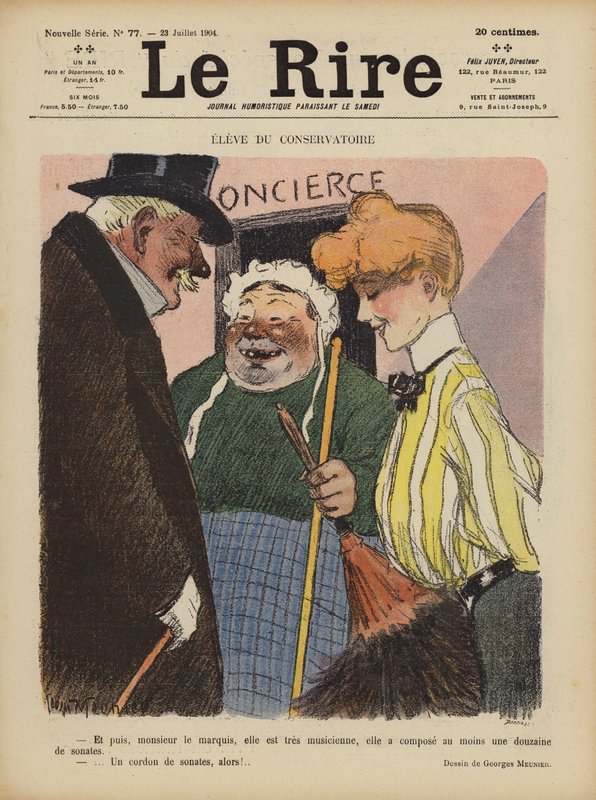 Illustration för Le Rire av Georges Meunier